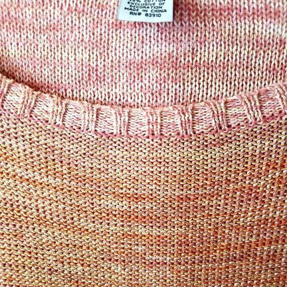 RXB Womens Mutlticolored Shimmer  Knit Cottagecore Oversized‎ Sweater Size XL - Picture 5 of 13